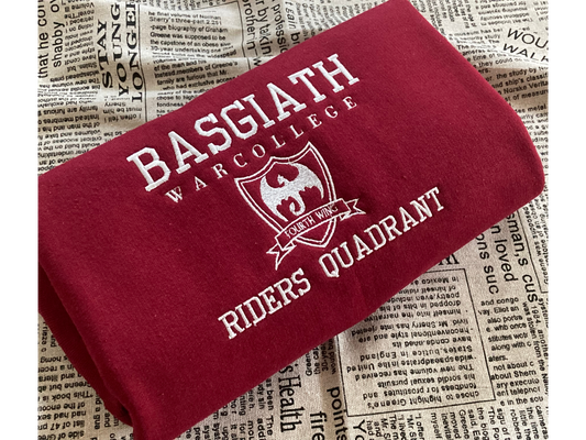 Basgiath War College Embroidery Sweatshirt