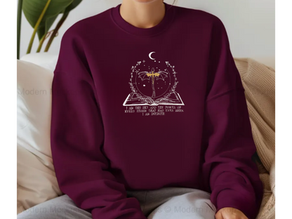 'I Am Infinite' Embroidery Sweatshirt