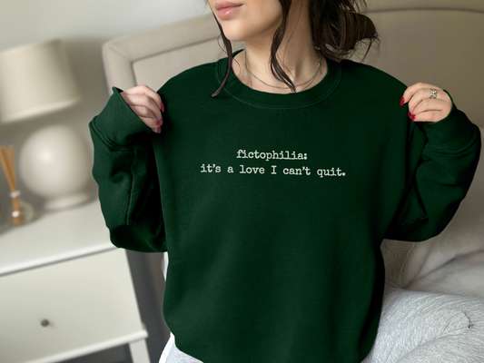 Fictophilia Sweatshirt – For True Book Lovers