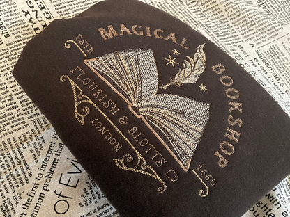 Magical Bookshop Embroidery Sweatshirt