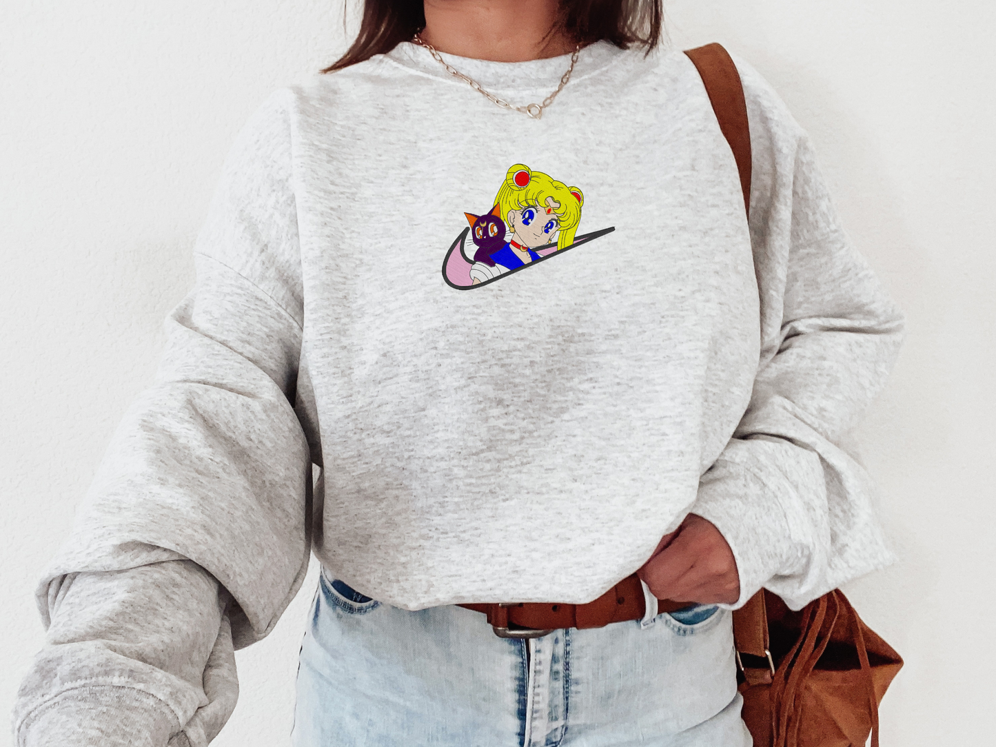 Moon Guardian Embroidered Sweatshirt