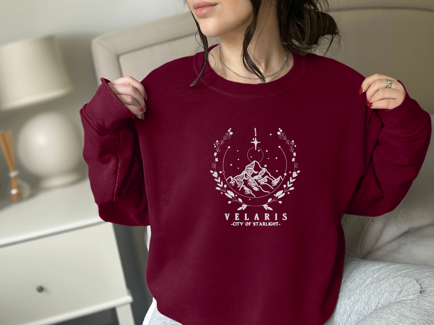 City of Starlight Embroidered Sweatshirt