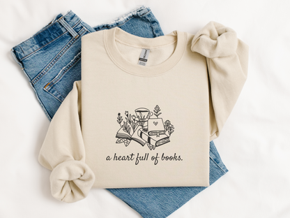 Heart Full of Books Sweatshirt