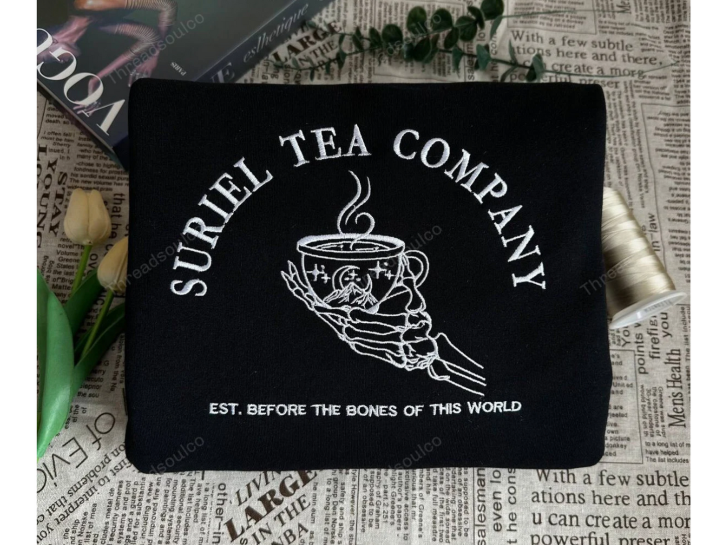 Suriel Tea Company Embroidery Sweatshirt