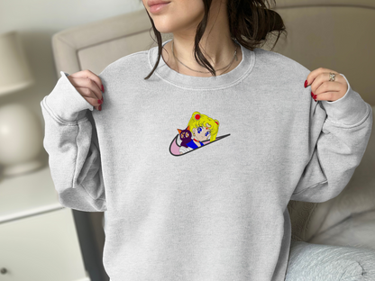 Moon Guardian Embroidered Sweatshirt