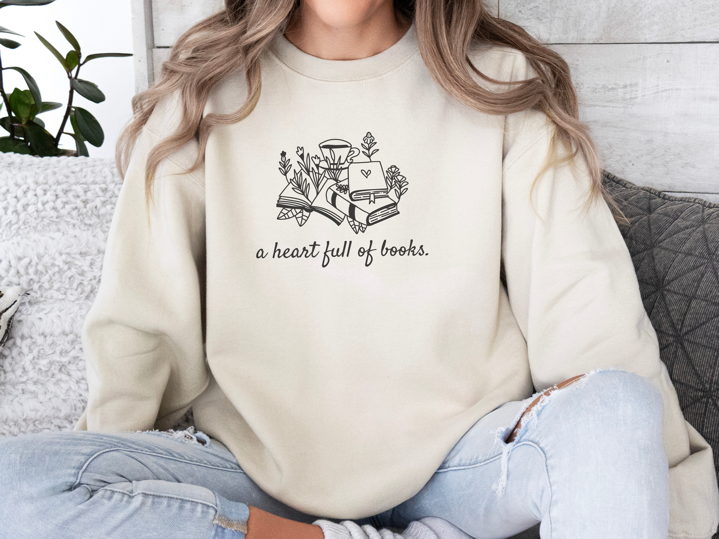 Heart Full of Books Sweatshirt