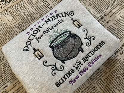 Advanced Potion-Making Embroidery Sweatshirt