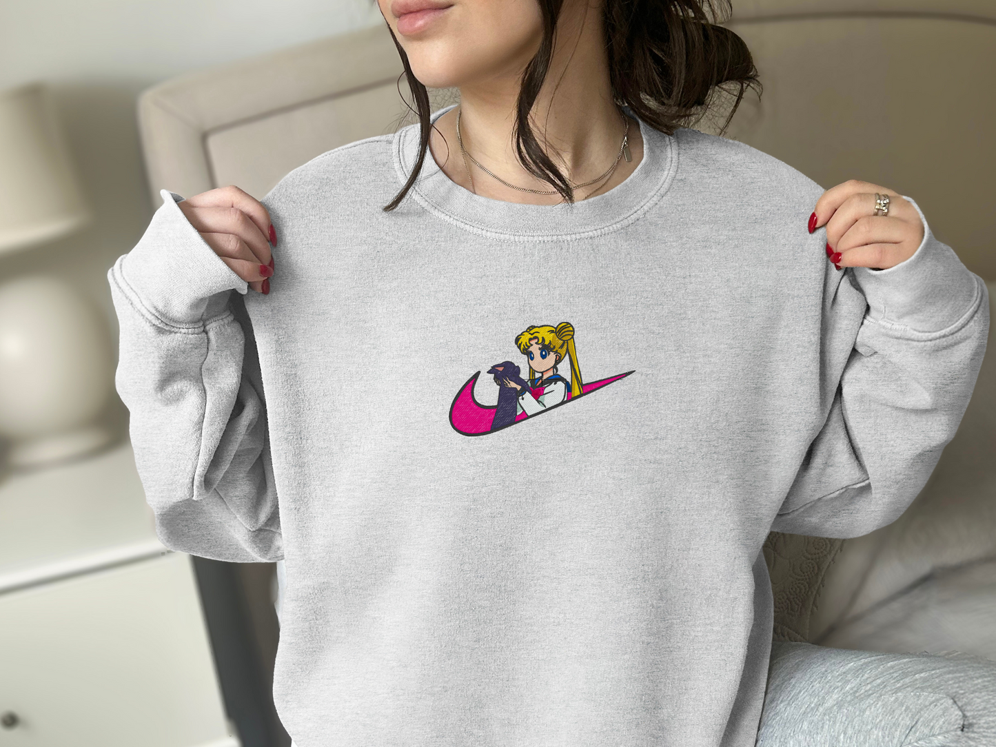 Cosmic Guardian Embroidered Sweatshirt