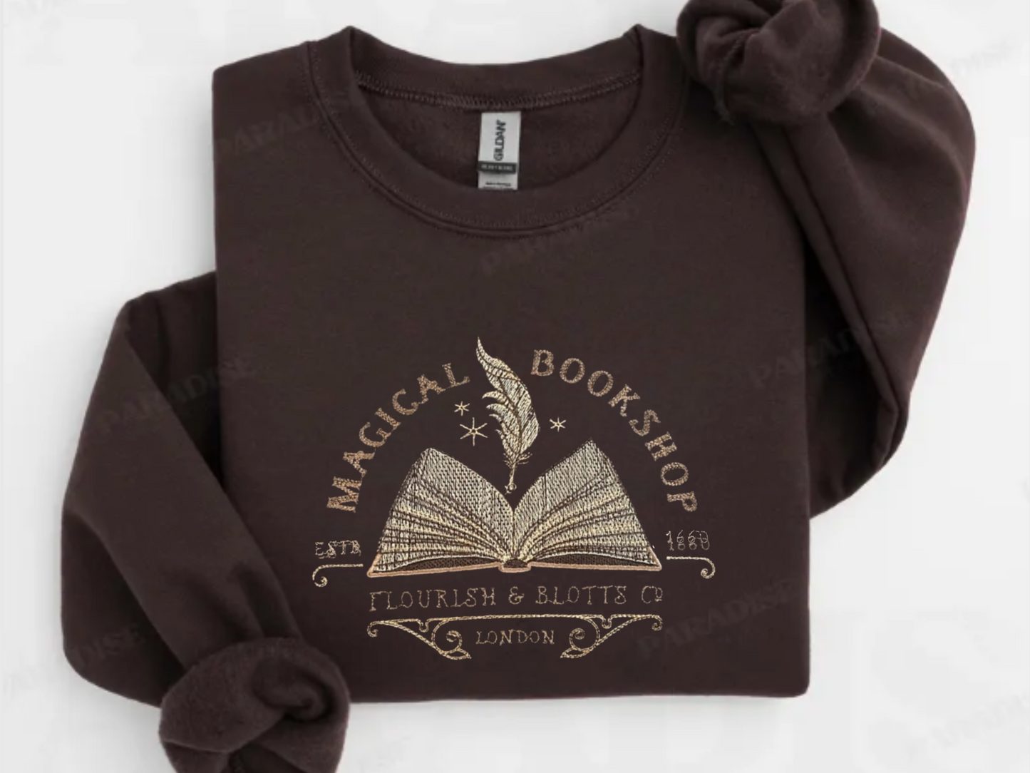 Magical Bookshop Embroidery Sweatshirt