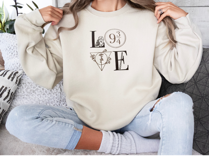 'Love' Embroidery Sweatshirt