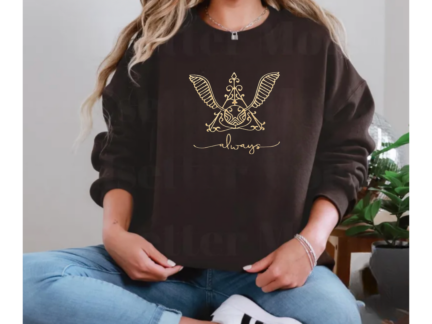 'Always' Embroidery Sweatshirt