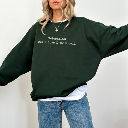 Fictophilia Sweatshirt – For True Book Lovers